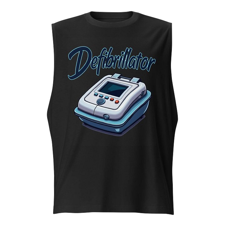 LifeShock Defibrillator Illustration Muscle Tank product image (1)