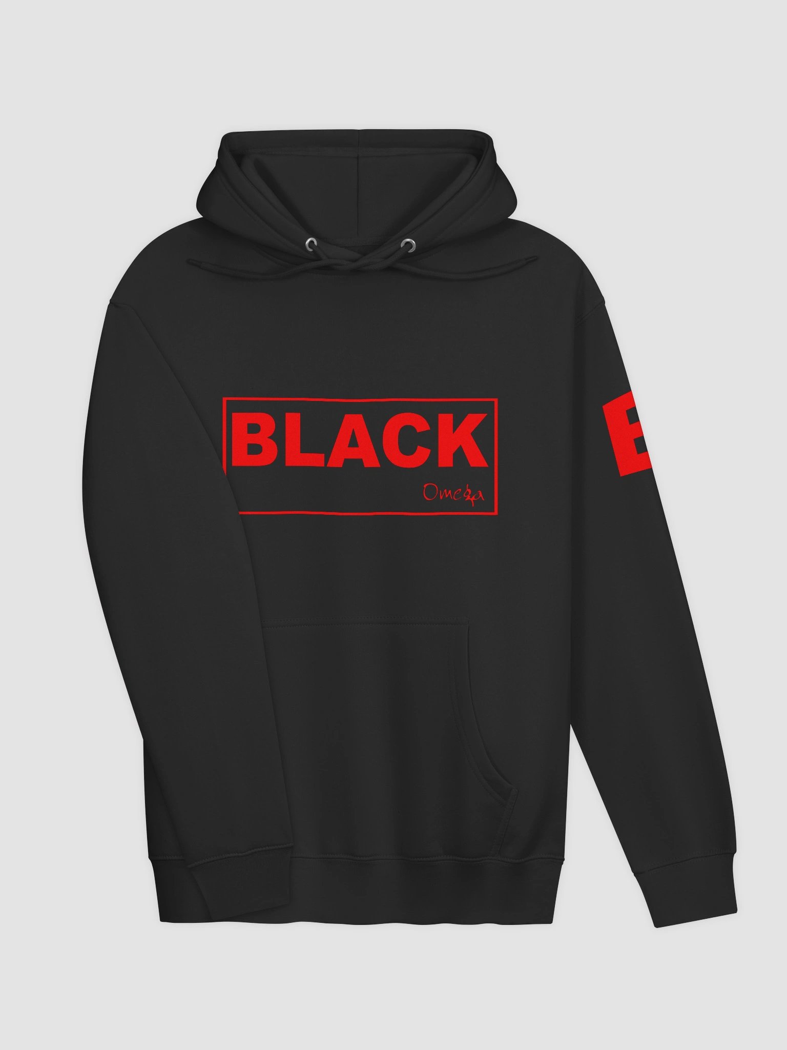 Black By Omega - Red | Premium Pullover Hoodie product image (3)