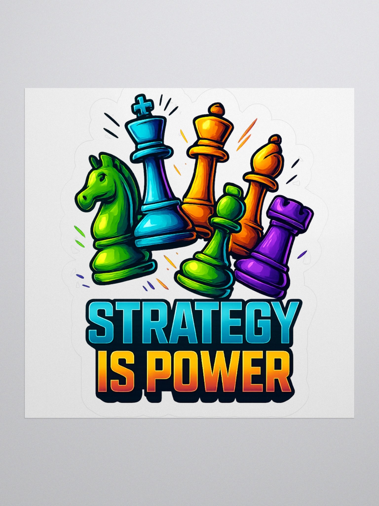 Strategy Is Power Stickers product image (1)