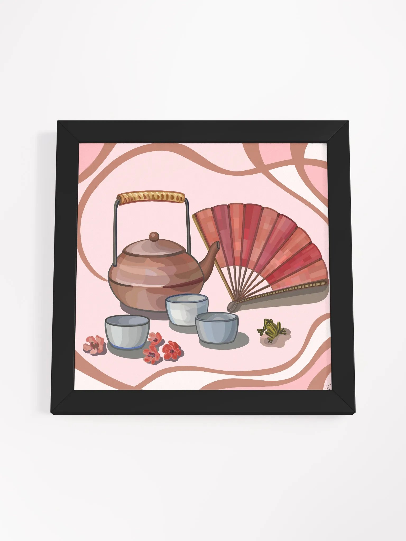 Tranquil Teatime Framed Poster - Coffee Shop No. 8 product image (55)