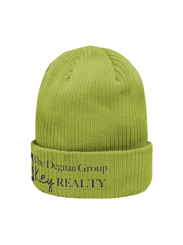Organic Beanie Dark Logo Light colors product image (6)