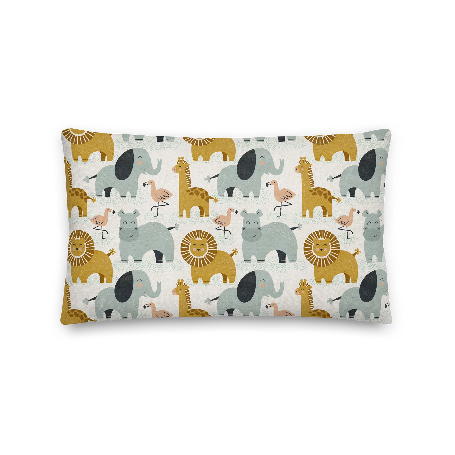 Retro Jungle Animals Premium Pillow product image (5)