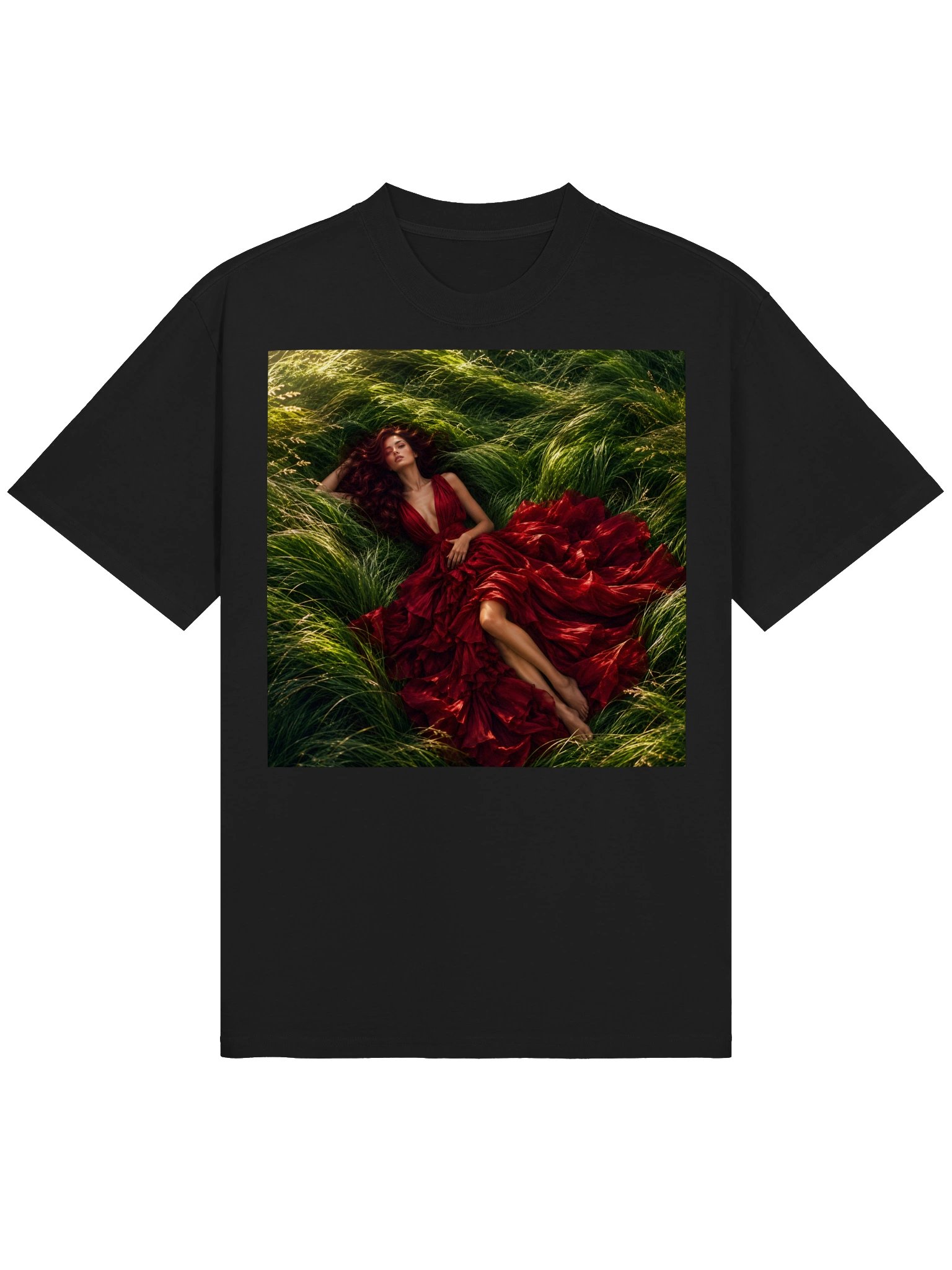 Emerald Green Crimson Gown Unisex Oversized T-Shirt | Dark Academia BookTok Gift product image (2)