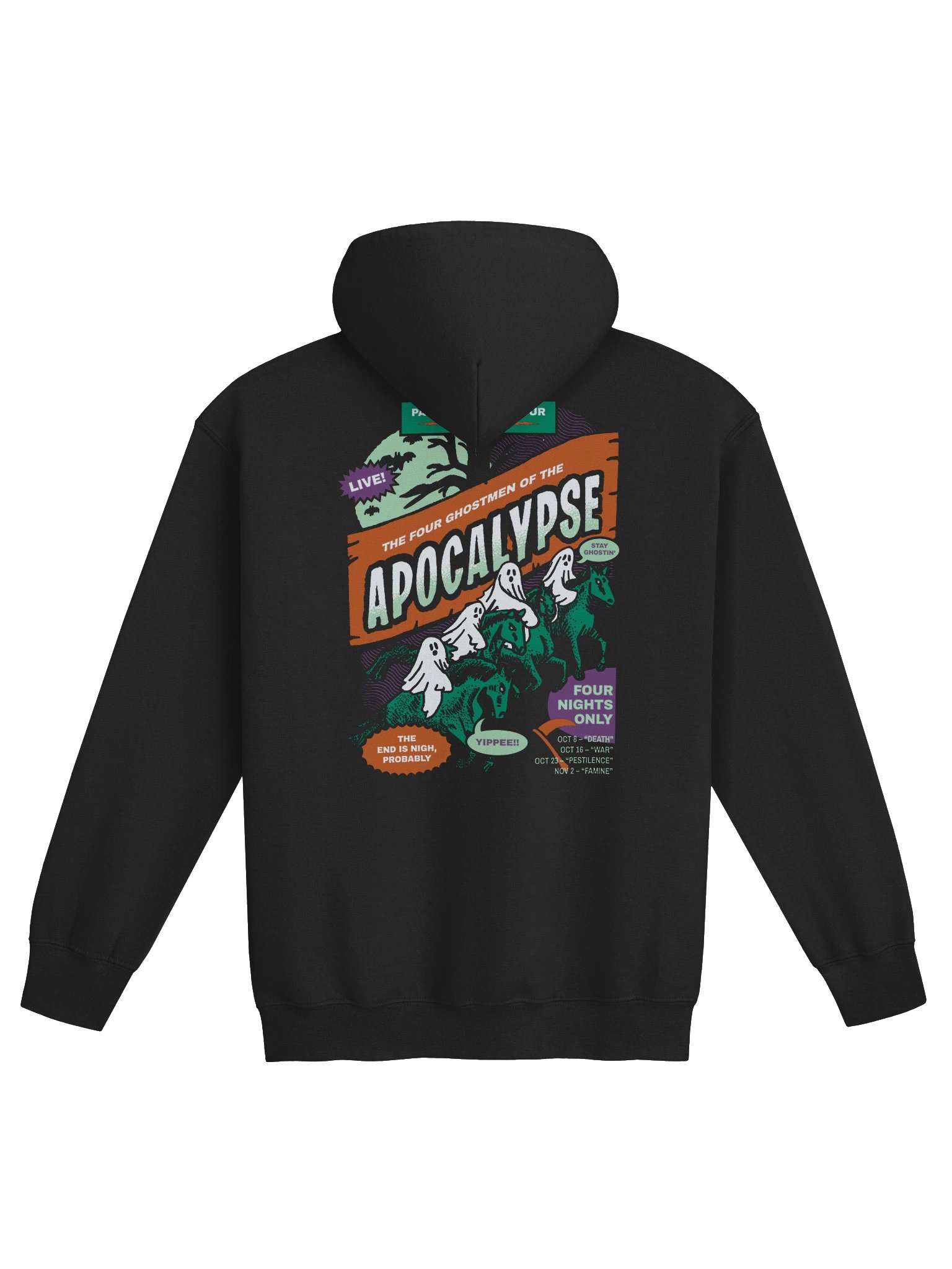 THE FOUR GHOSTMEN OF THE APOCALYPSE ZIP HOODIE product image (1)