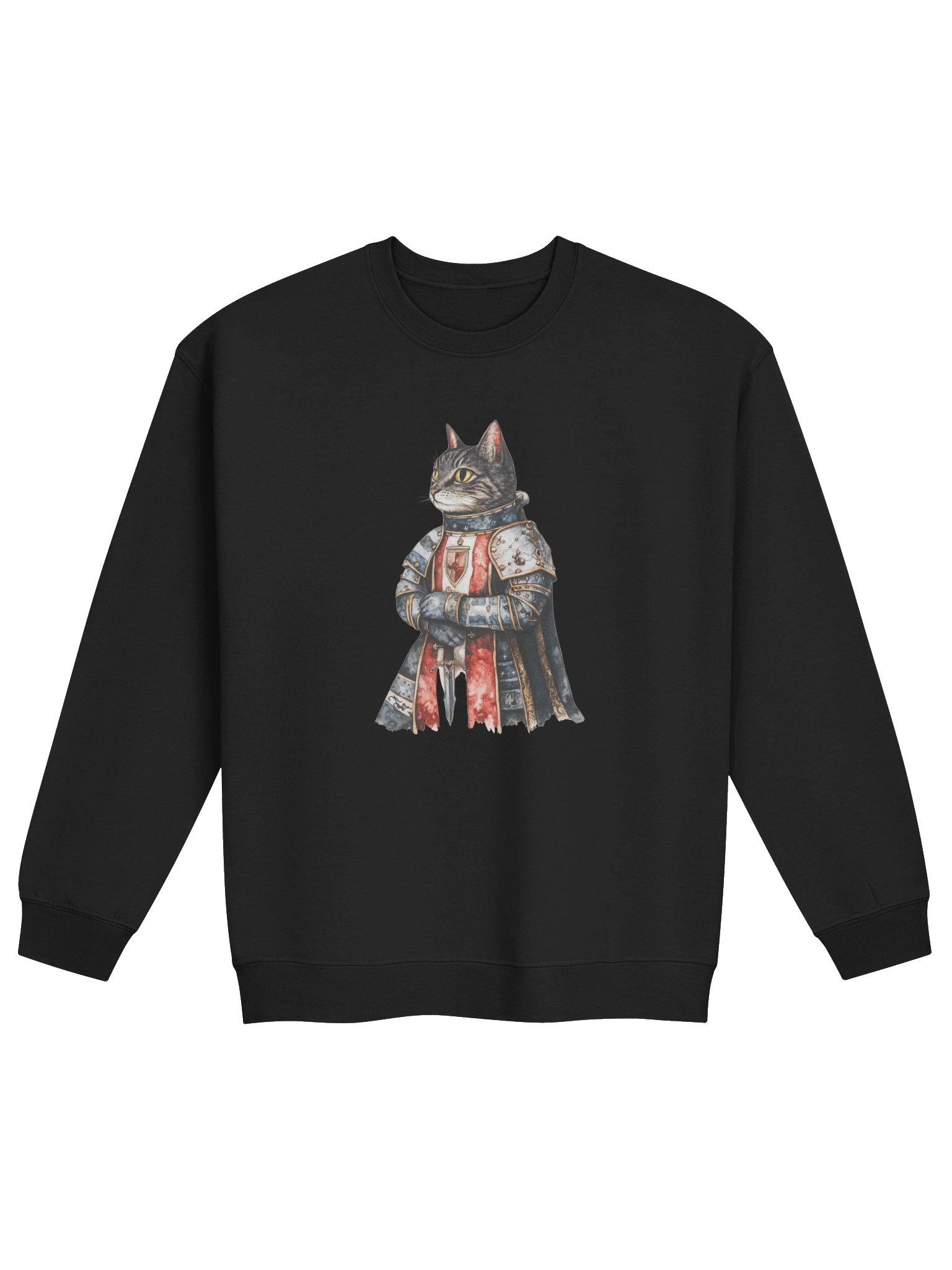 Noble Knight Cat Sweatshirt product image (4)