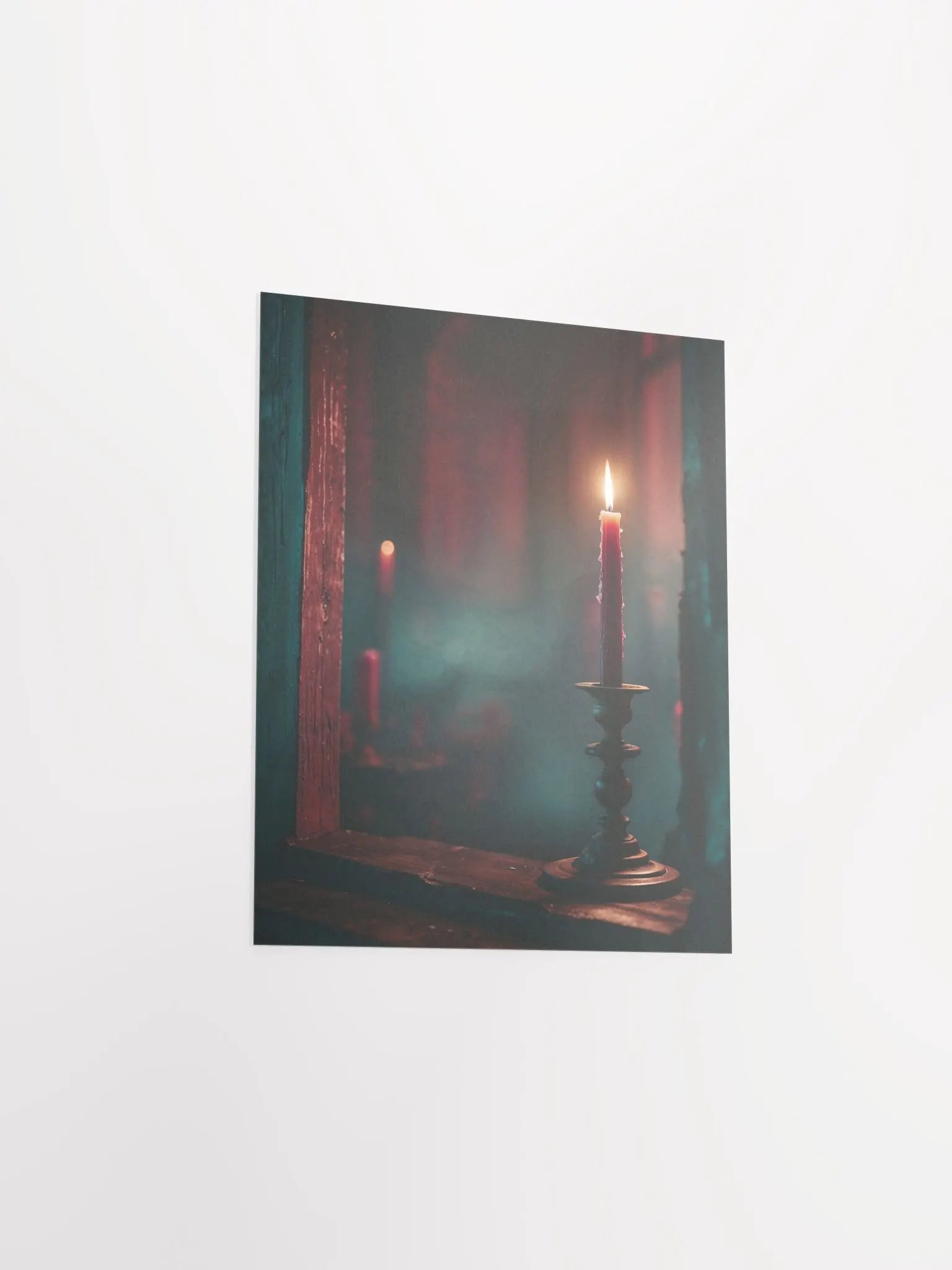 Moody Burgundy Candle Poster product image (4)