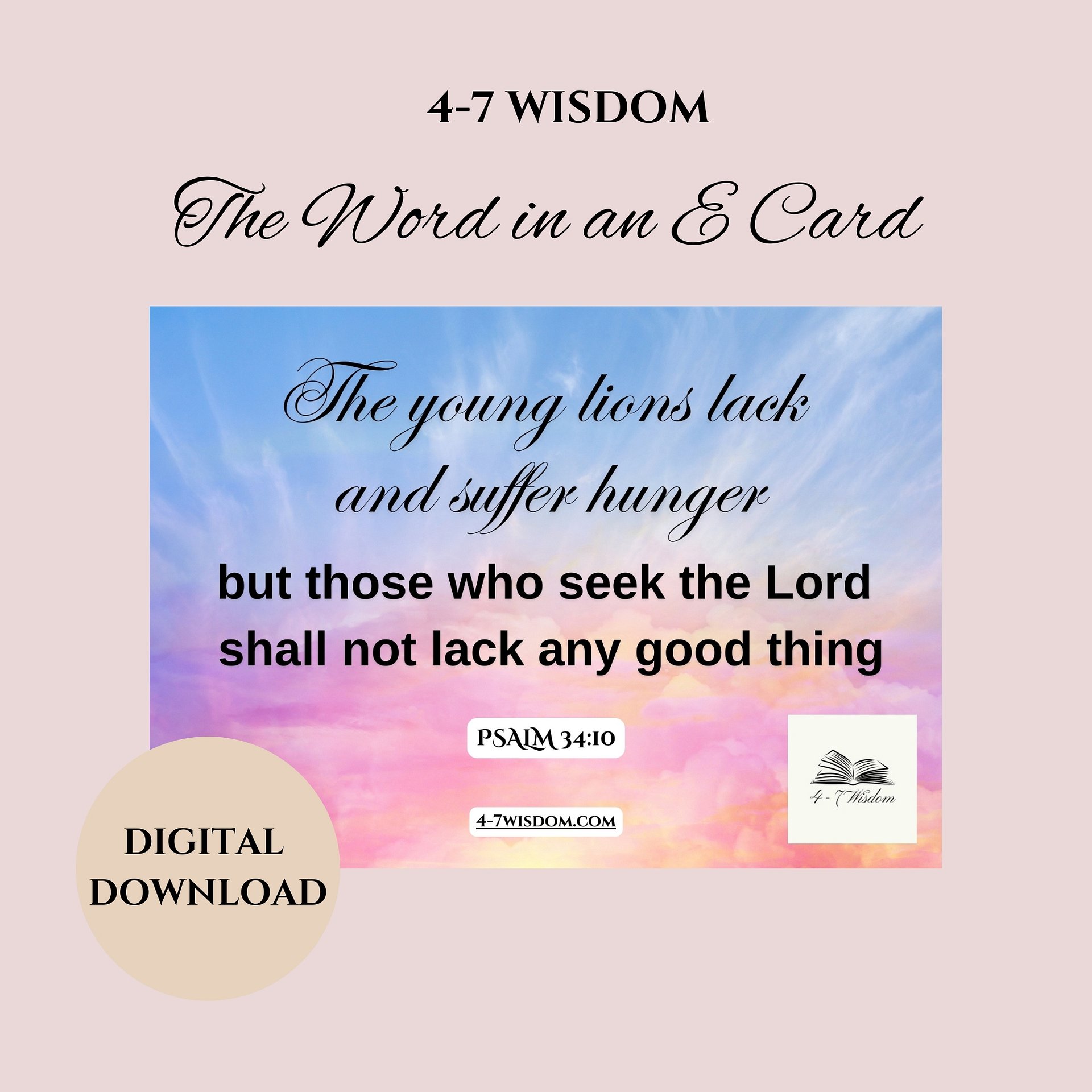 Seek the Lord E Card product image (1)