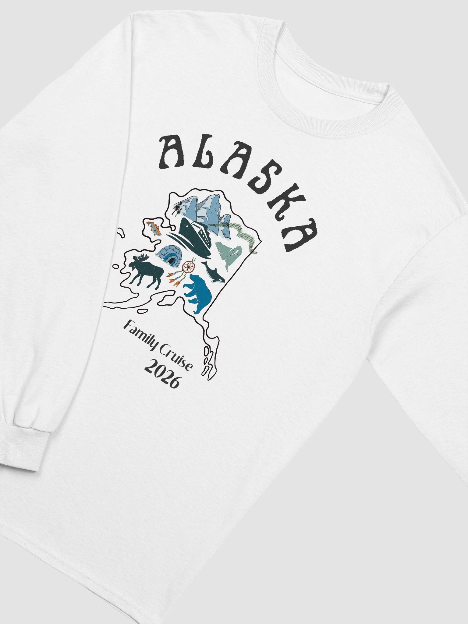 Unisex Longsleeve Adult Alaska Cruise Squad Light Shirt product image (20)