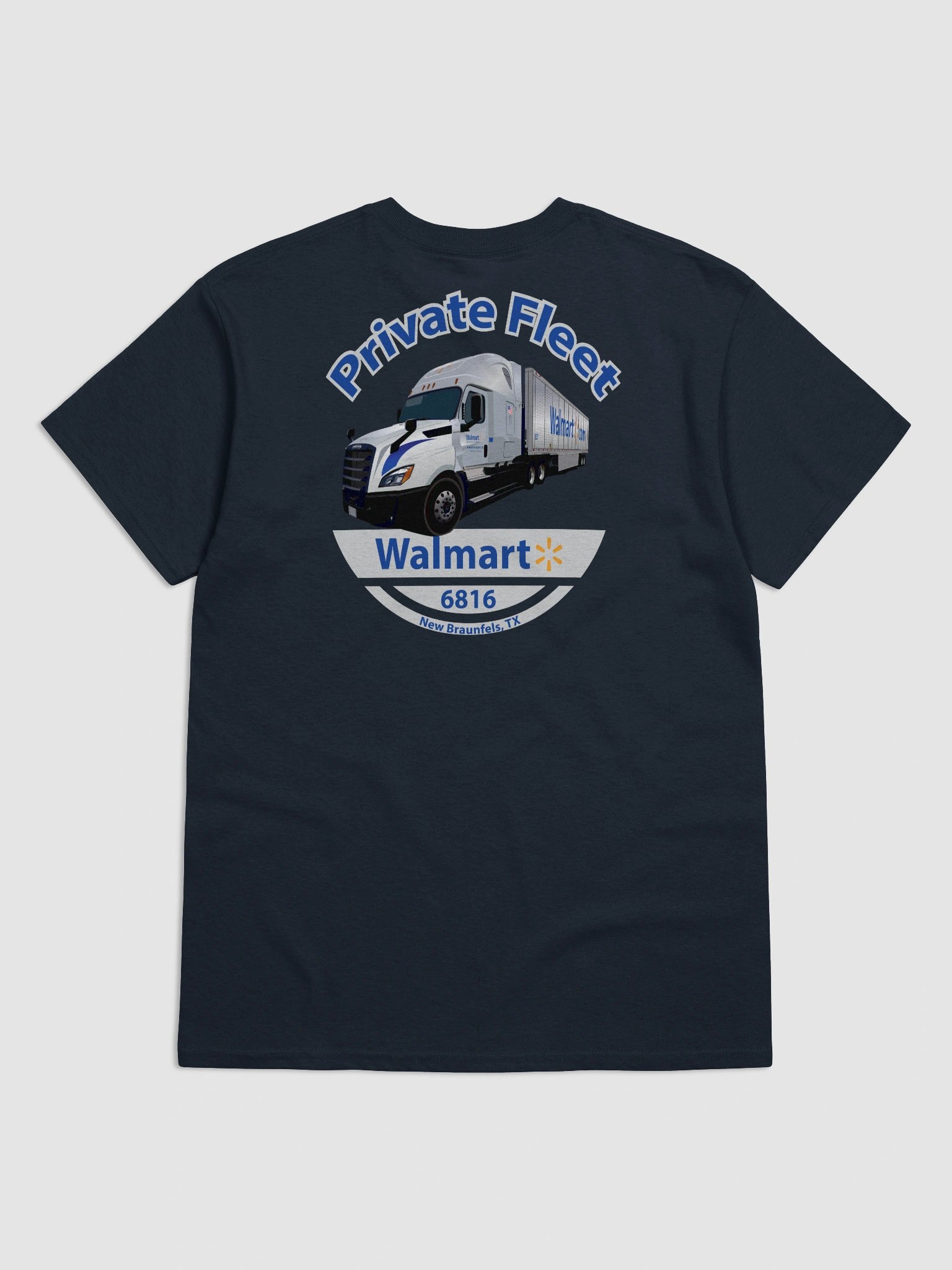 6816 New Braunfels Walmart Private Fleet tshirt product image (1)