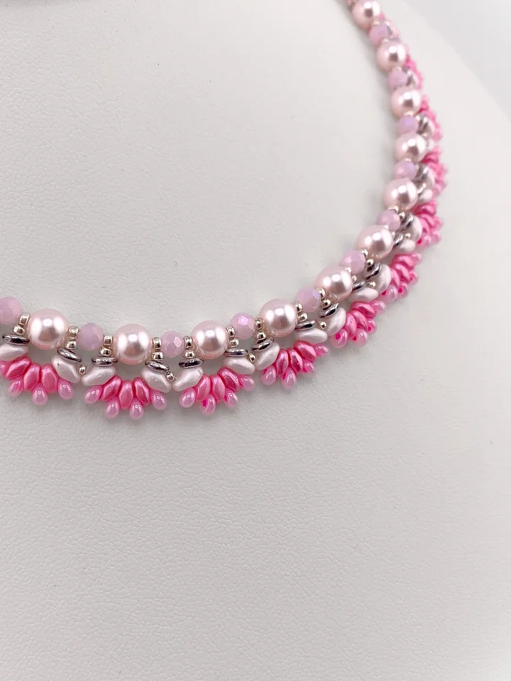 First Blooms Beaded Necklace - Pink product image (2)