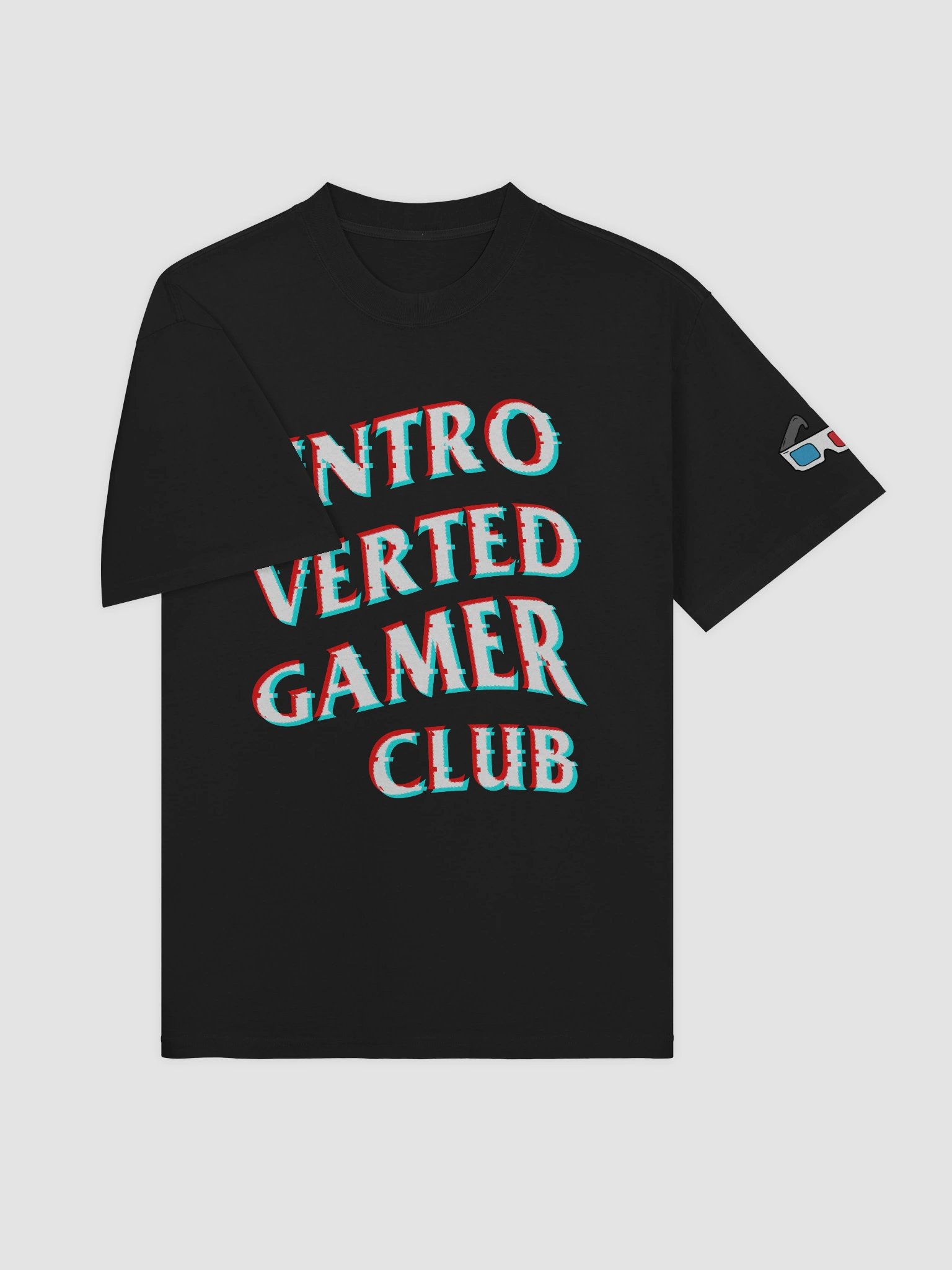 Introverted Gamer Club "Anaglyph'd" Oversized Tee product image (5)