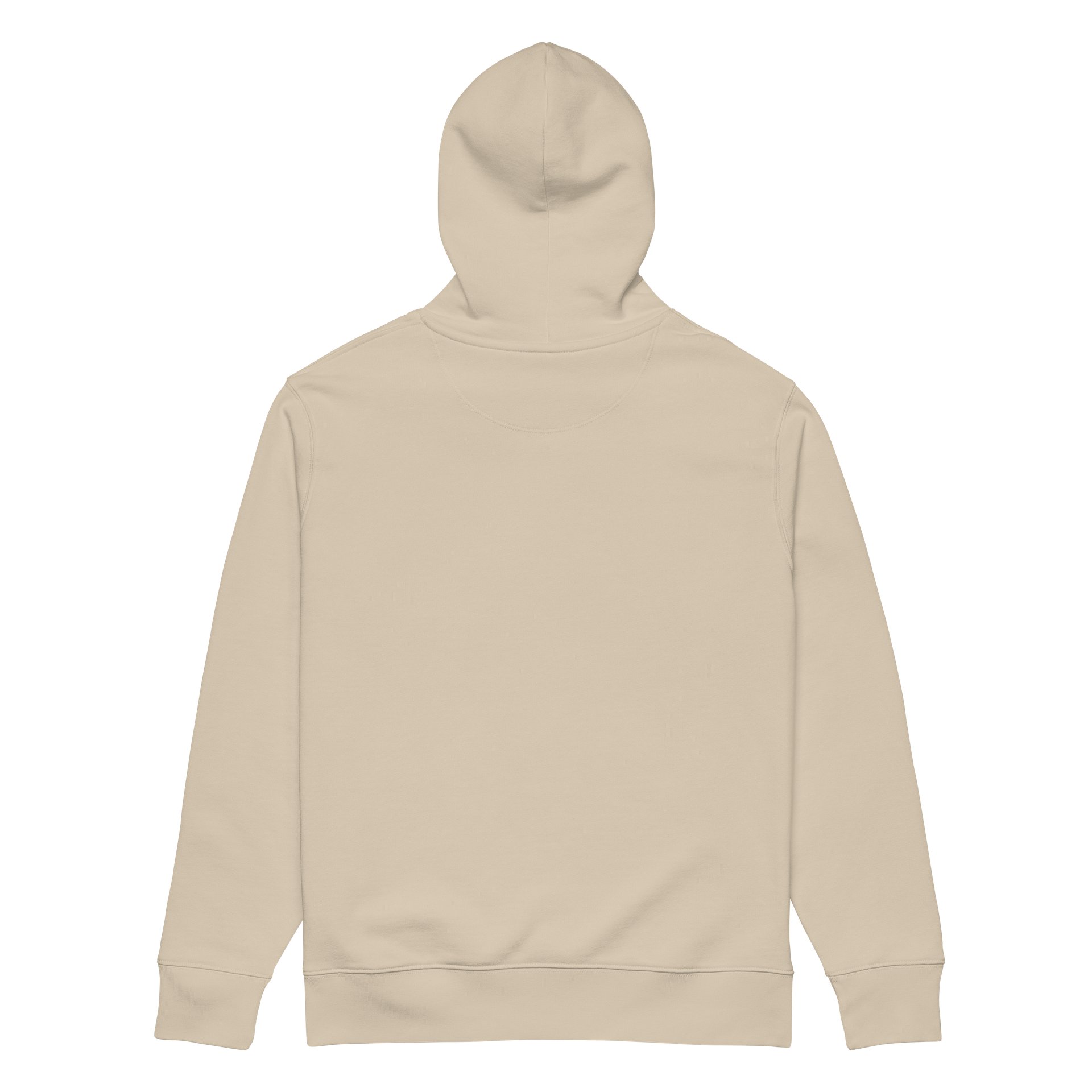 "never grow up." Embroidered Hoodie w/ black text - 100% Organic Cotton product image (2)