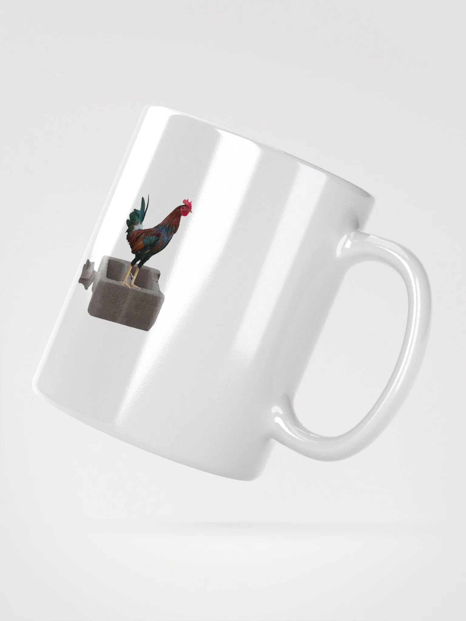 Rooster King White Glossy Mug product image (6)