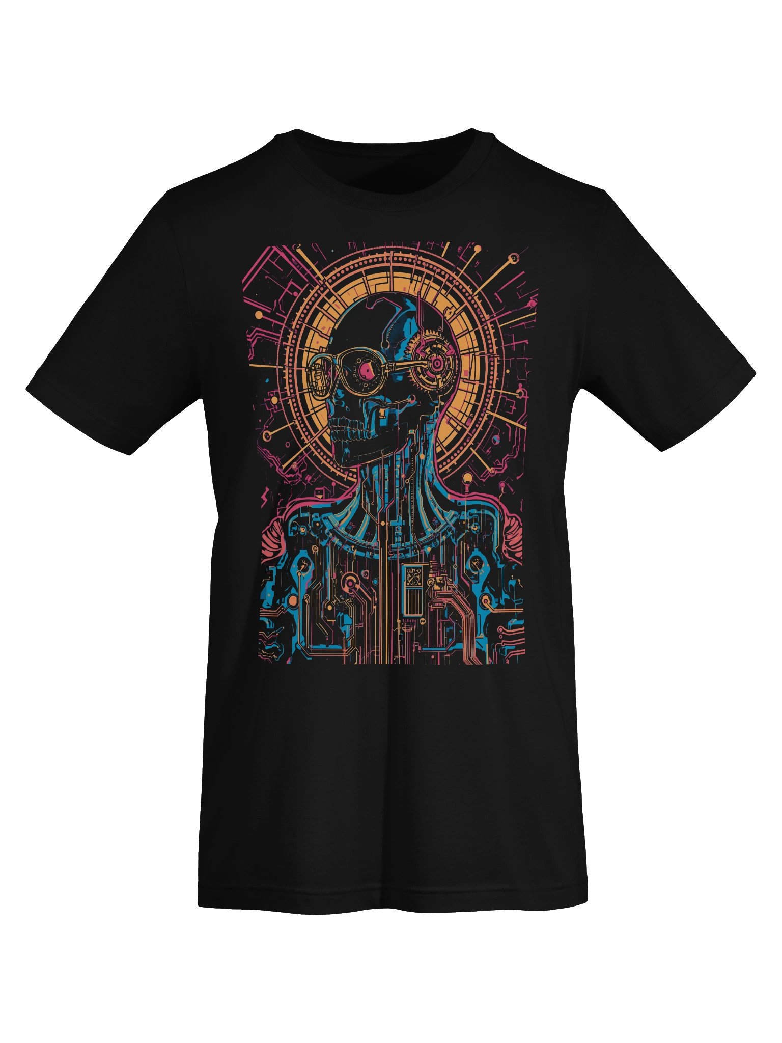 Cyberpunk Neon Skull Lightweight T-Shirt product image (4)