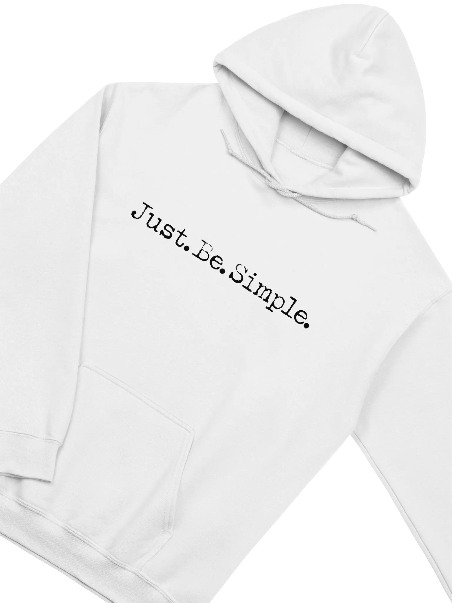 Just Be Simple White Hoodie product image (2)