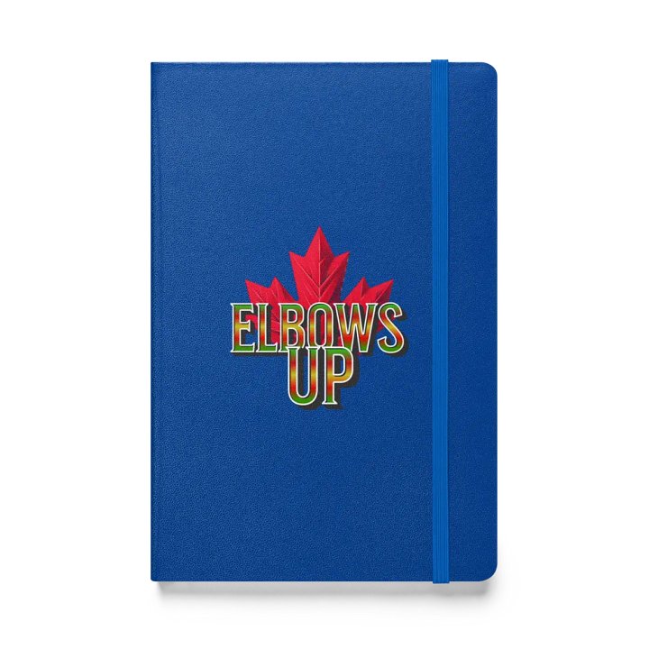 Elbows Up Maple Leaf Gradient Hardcover Notebook product image (1)