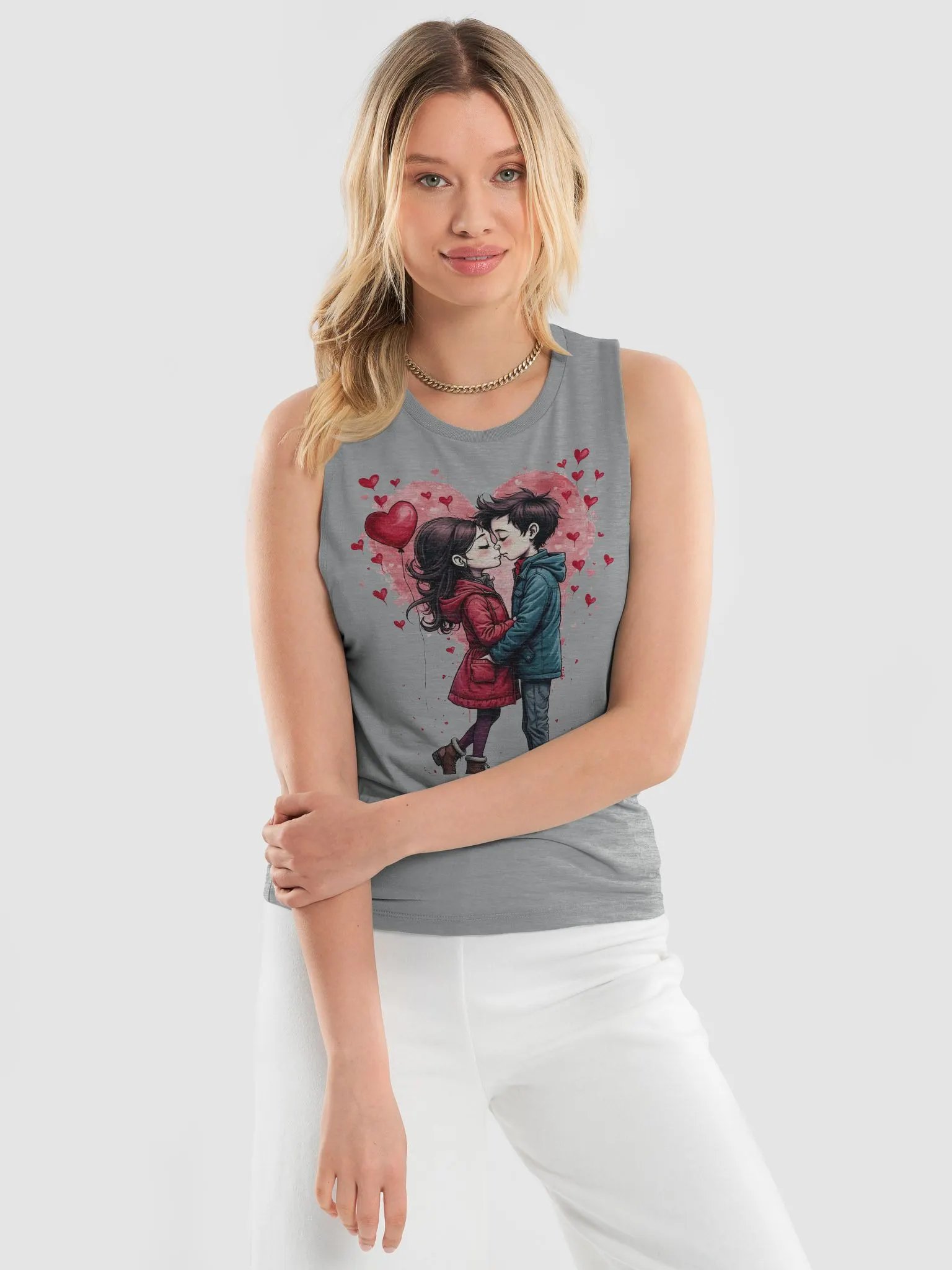 Heartfelt Romance Muscle Tank product image (15)