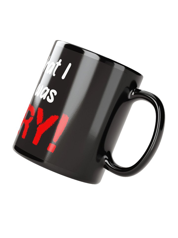 Hangry Glossy Black Mug product image (2)