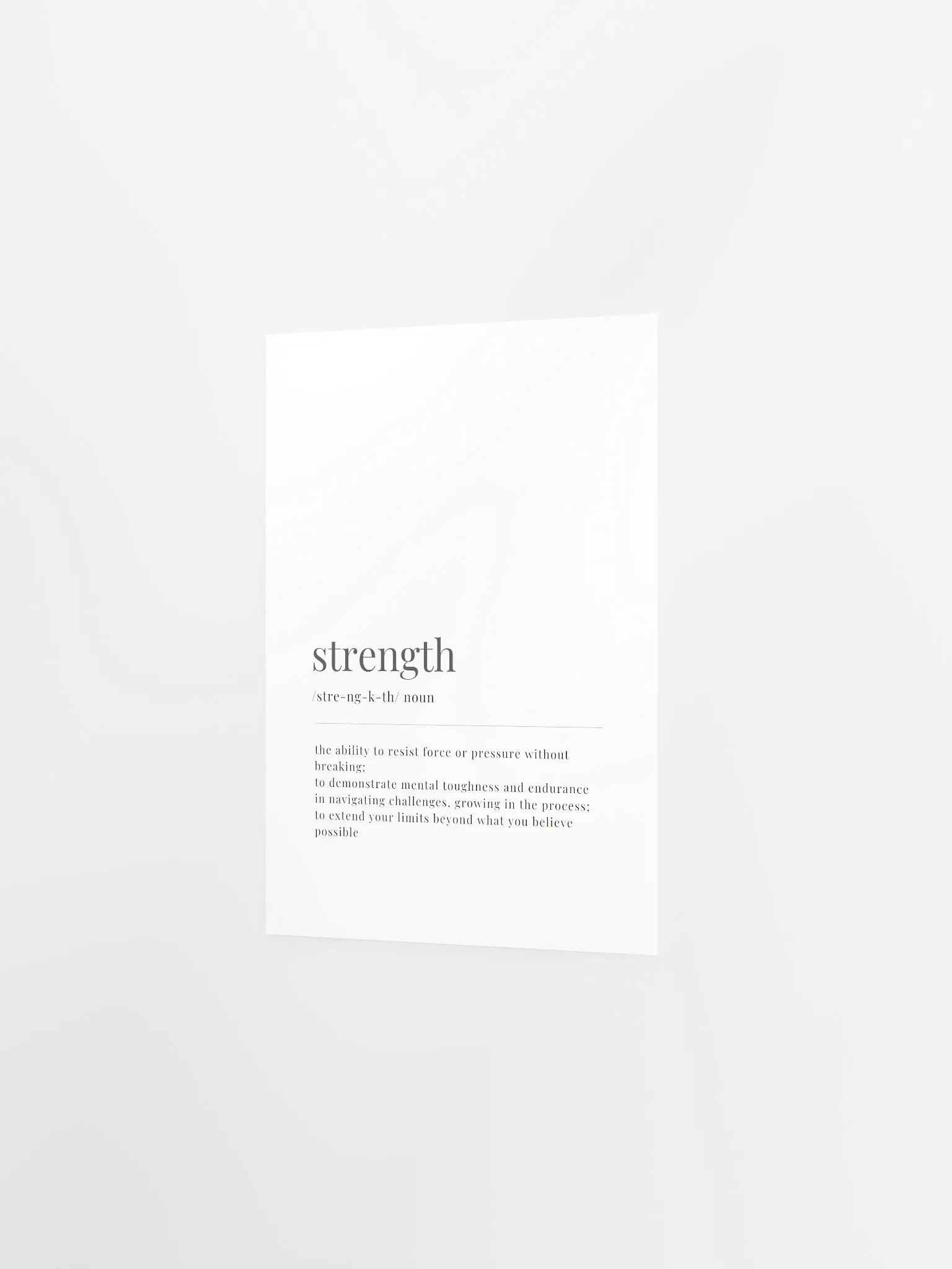 Strength Definition Poster Print product image (2)