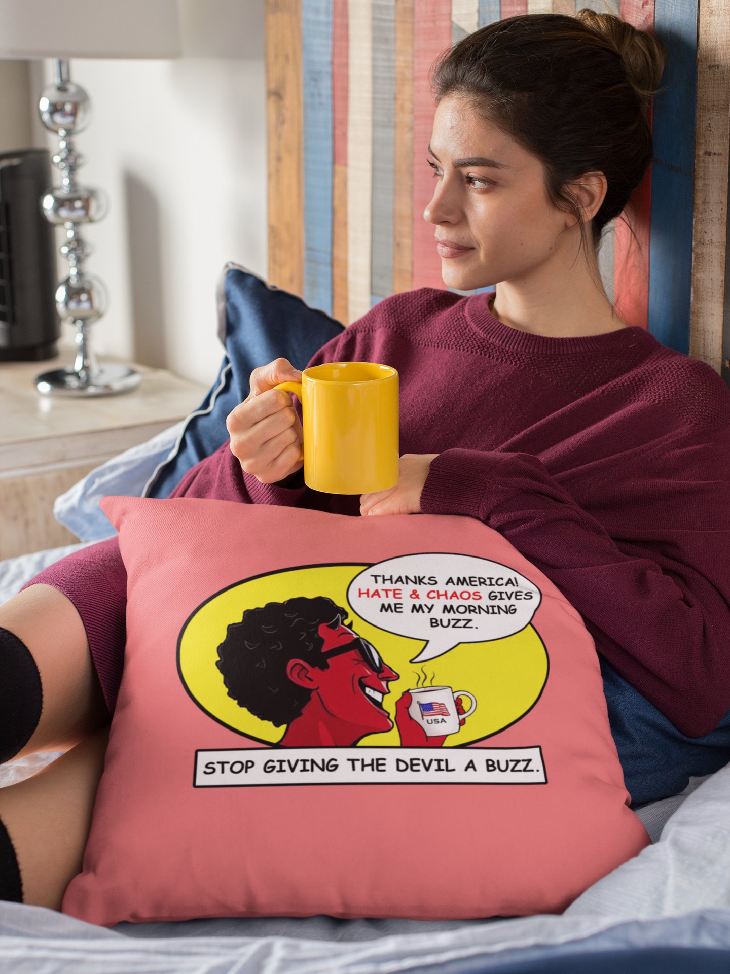 Stop Giving The Devil A Buzz Download - Printable Satire PNG product image (2)