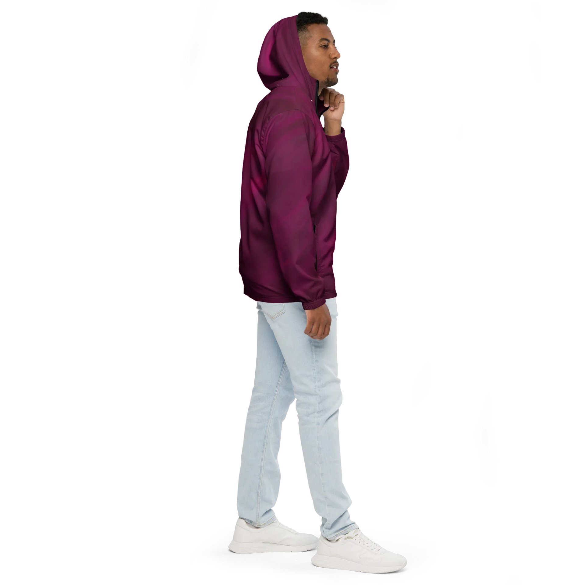 Burgundy Gradient All-Over Windbreaker product image (5)