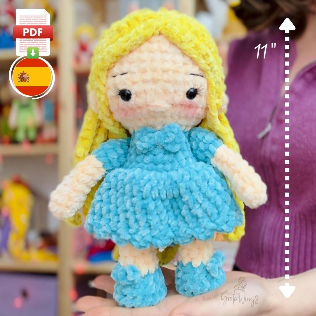 Muñecos amigurumi de Sully y Rosy – Patrón detallado de ganchillo (PDF) product image (1)