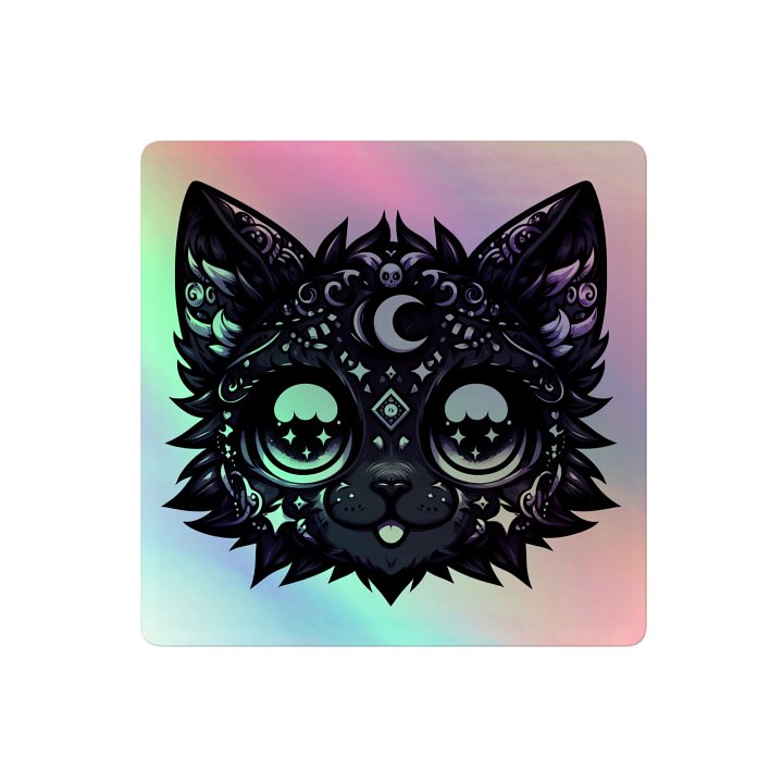 lunifurr holographic sticker product image (2)