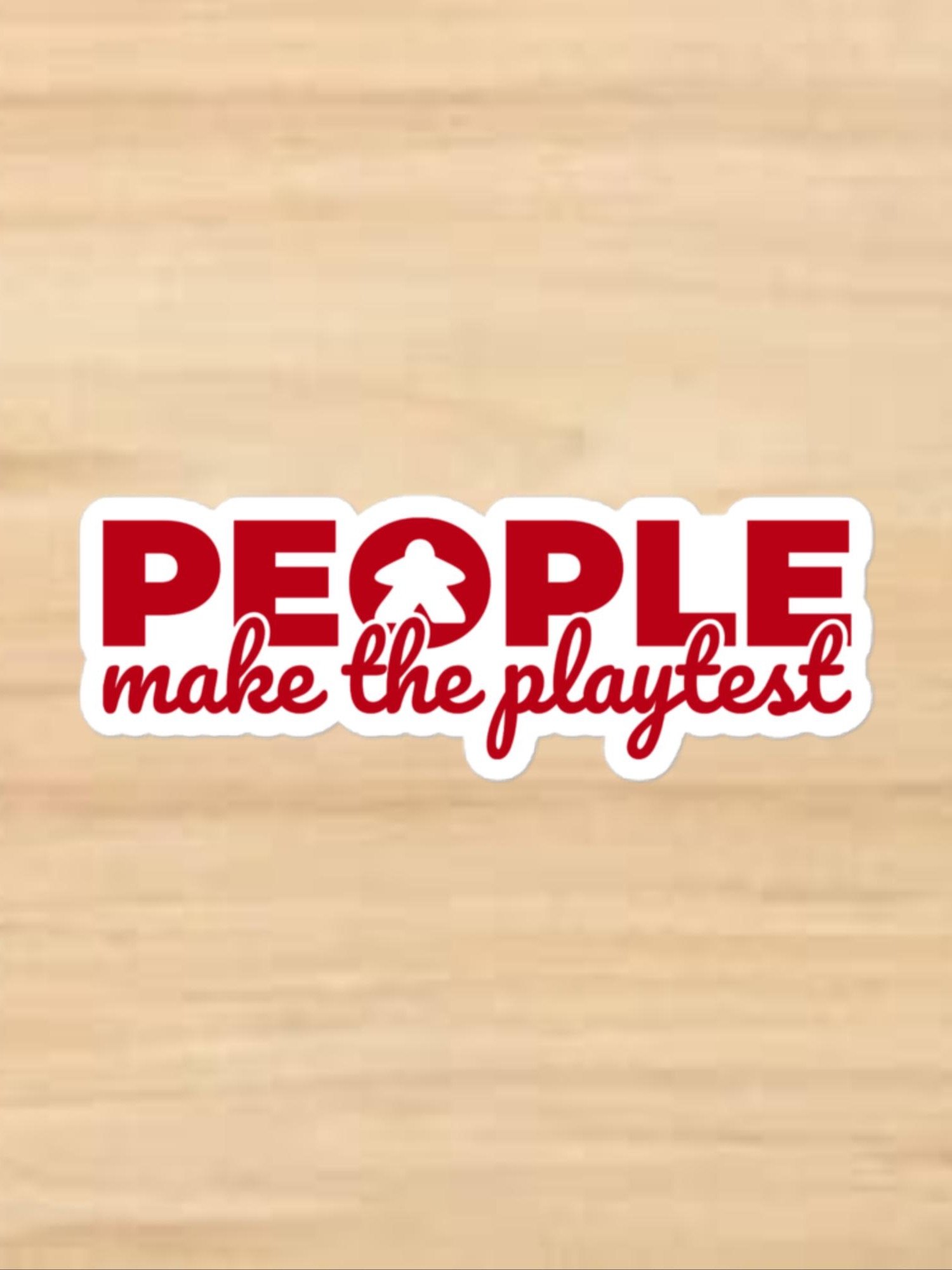 Little Meeple Red PMTP Vinyl Sticker product image (1)