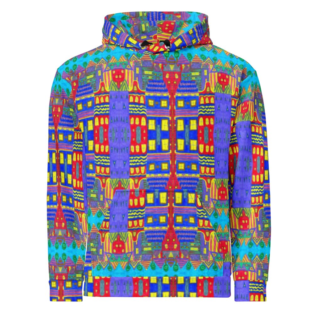 Abstract Playful Houses #2 Unisex Pull Over Hoodie product image (6)