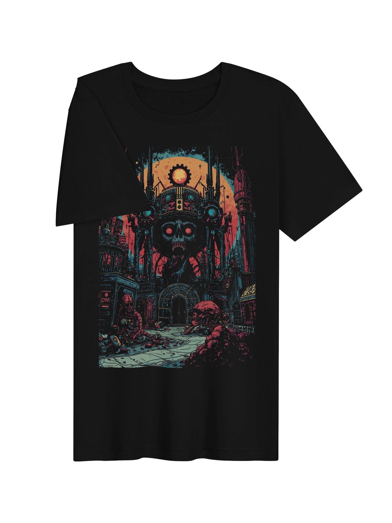 Neon Apocalypse Skull Lightweight T-Shirt product image (6)