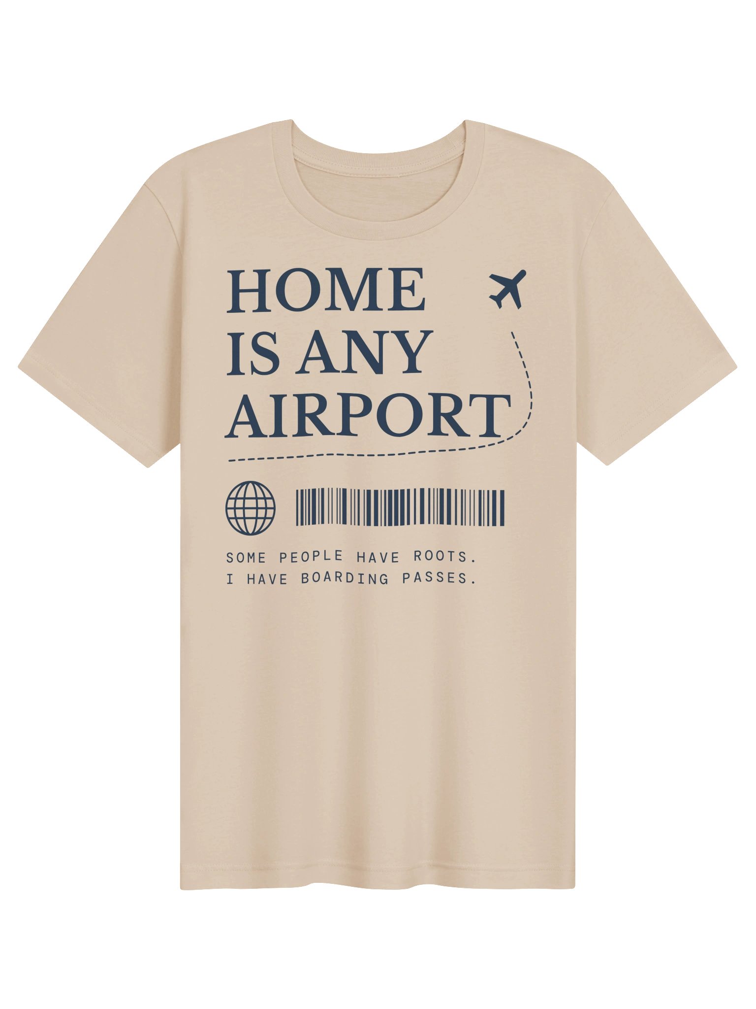 Home Is Any Airport Tee (Navy Print) product image (2)