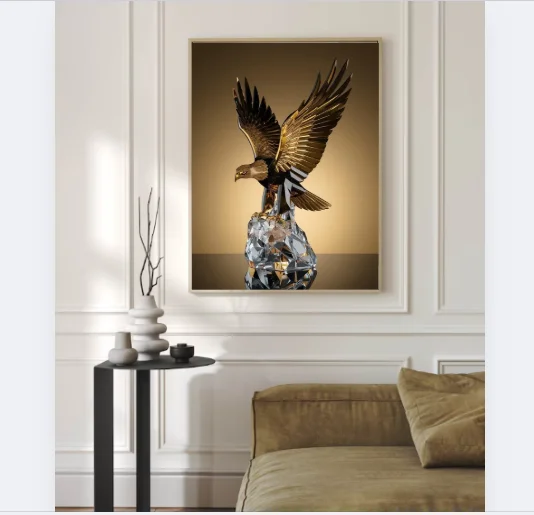 Crystal Eagle Sculpture Wall Art product image (6)