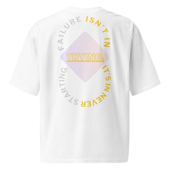 Trying Infinity Struggle eight22 Oversized UNISEX Tee Yell/Grey product image (1)