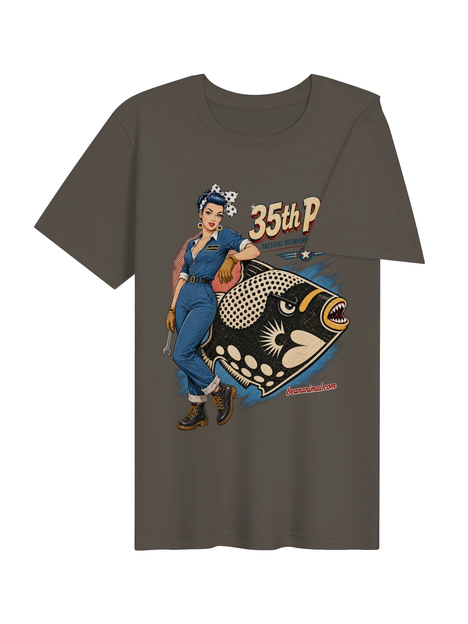 BeanAnimal 35th PSU Triggerfish Mechanic Tee product image (4)
