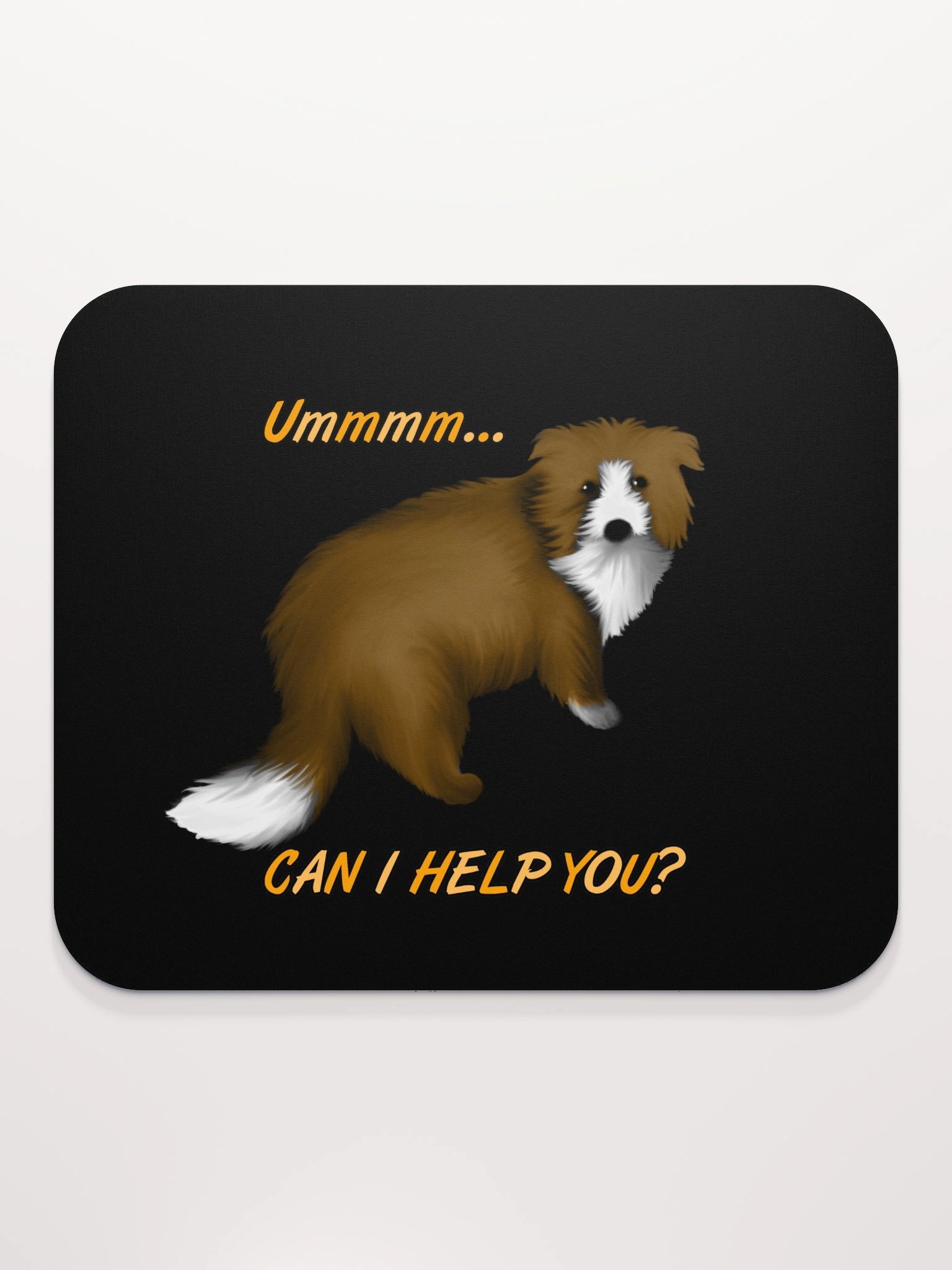 Dog "Ummm... Can I Help You?" Classic Mouse Pad product image (1)