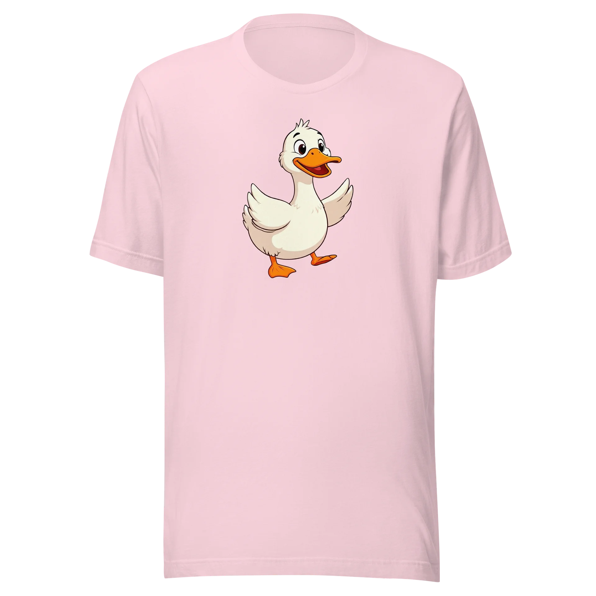 Smiling Duck Cartoon Pink Women’s Tee product image (1)