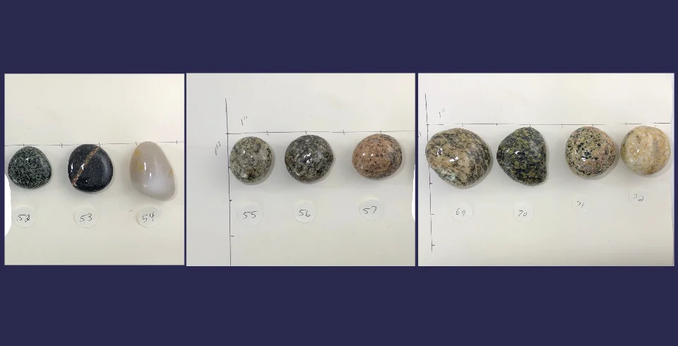 Lake Superior rock cabinet knobs blacks,greys,white,beige product image (3)