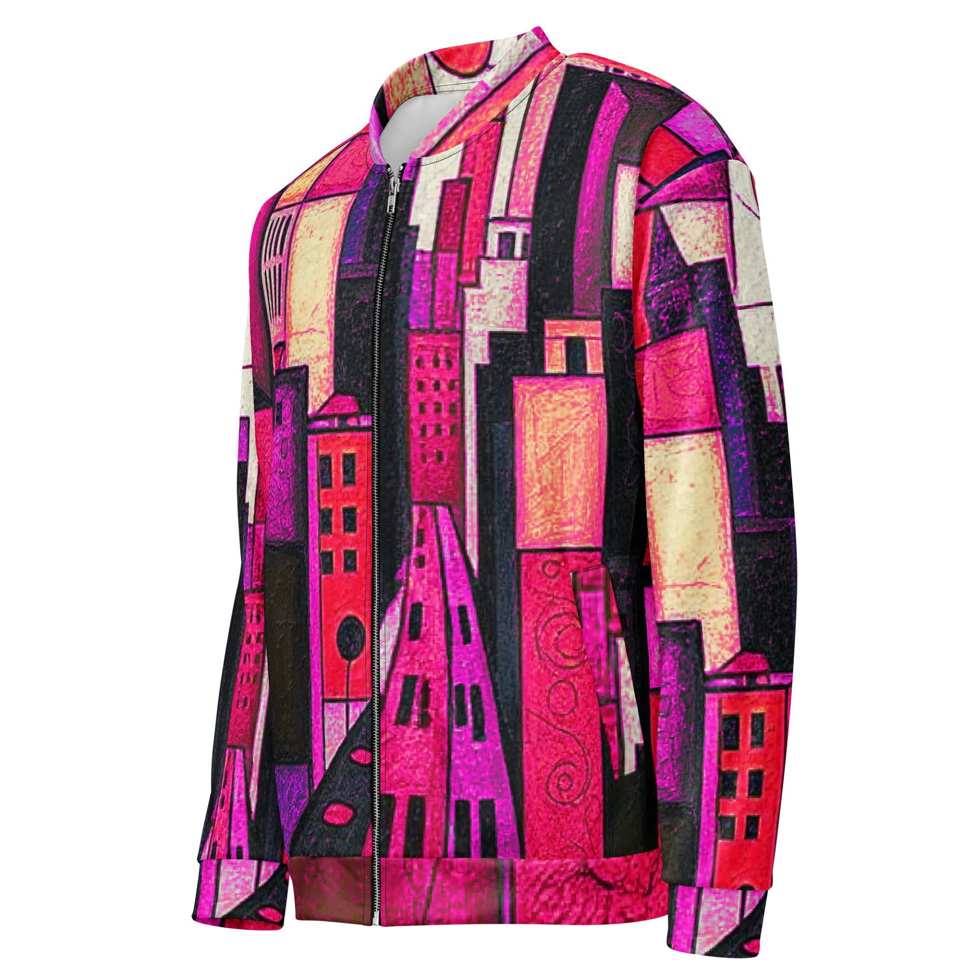 Red City Bomber Jacket product image (3)