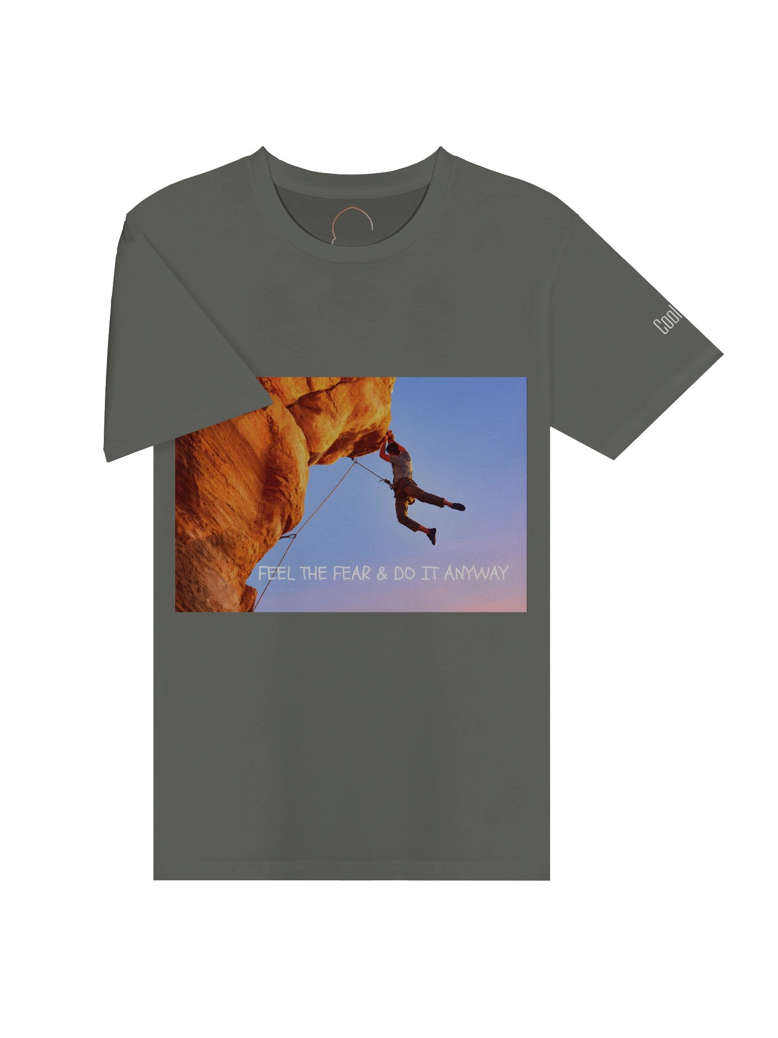 Feel the Fear Unisex T-Shirt – Rock Climbing Motivation Premium Tee product image (3)