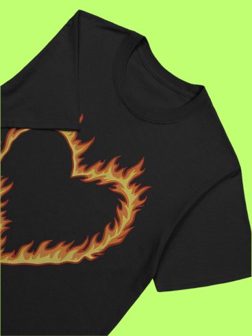 High Potential Morgan Croft Fire Heart Shirt product image (114)