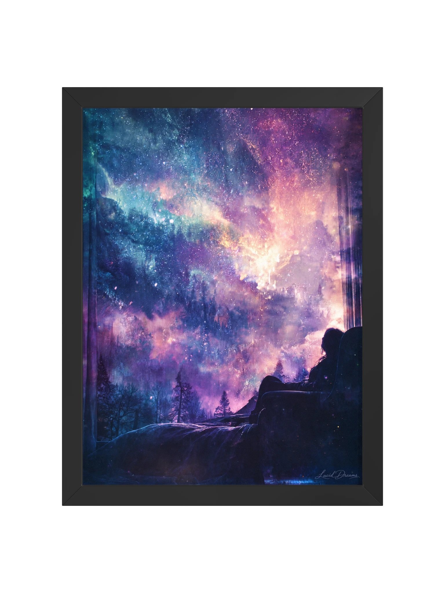 Nebula Window Framed Art Print — Cosmic Window product image (5)