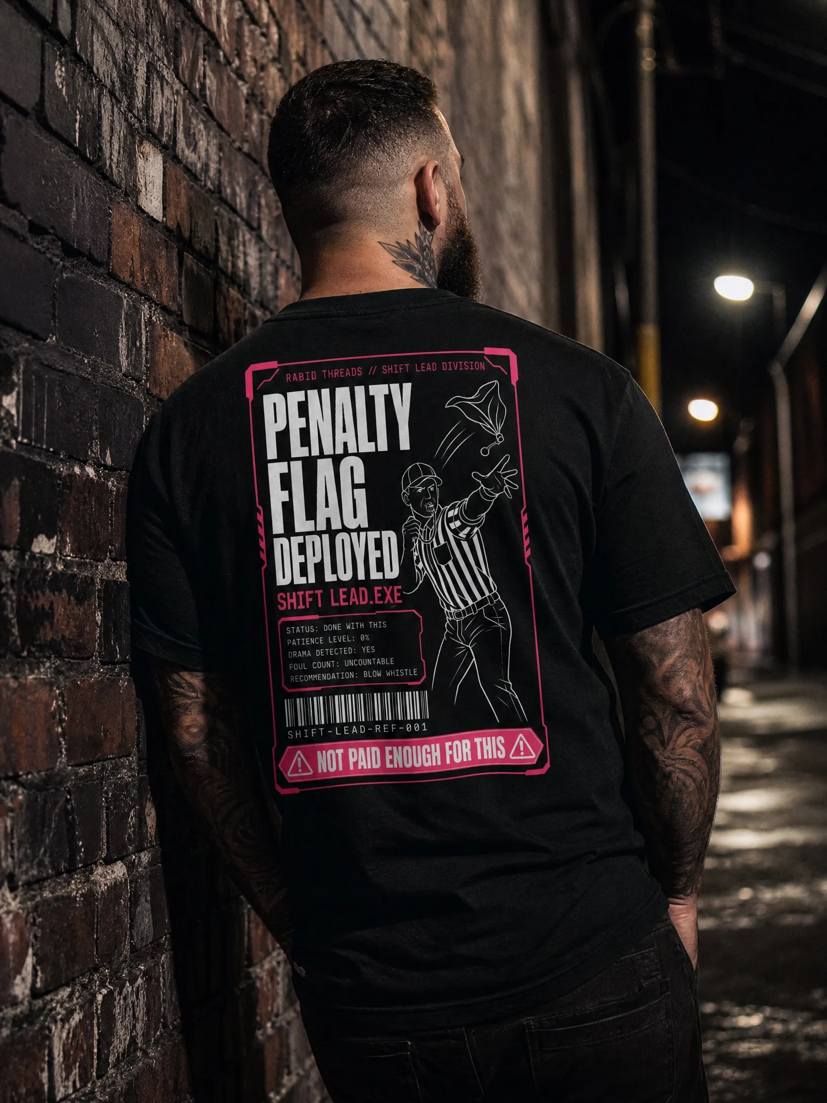 PENALTY FLAG DEPLOYED // SHIFT LEAD DIVISION Heavyweight Tee product image (3)