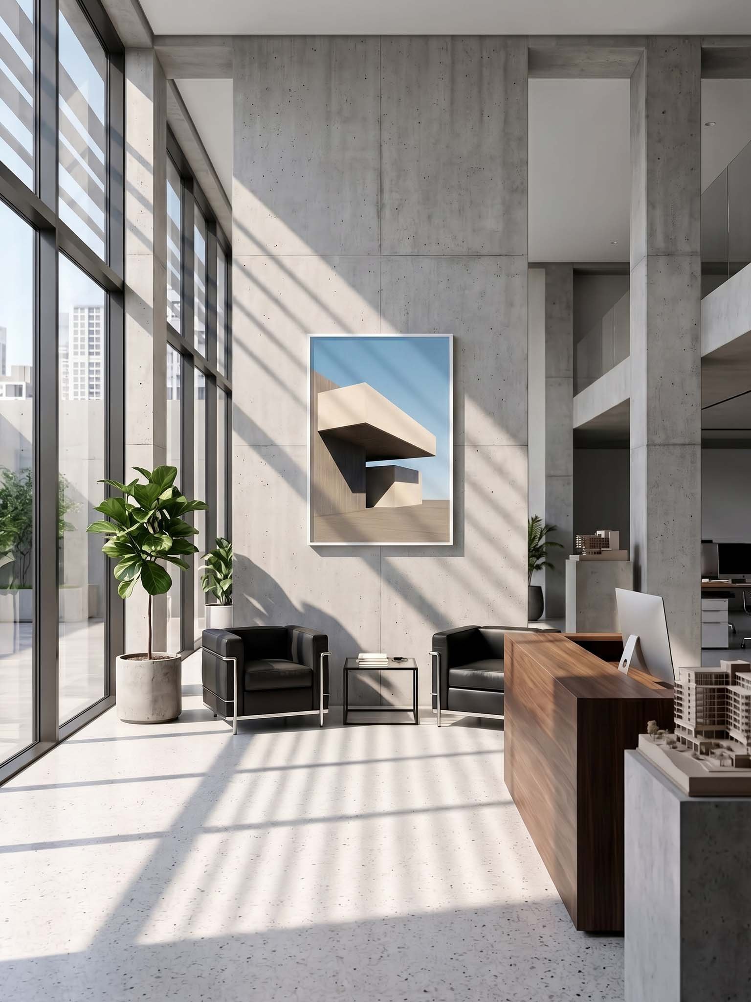 Cantilever - Brutalist Minimalist Architectural Wall Art product image (49)