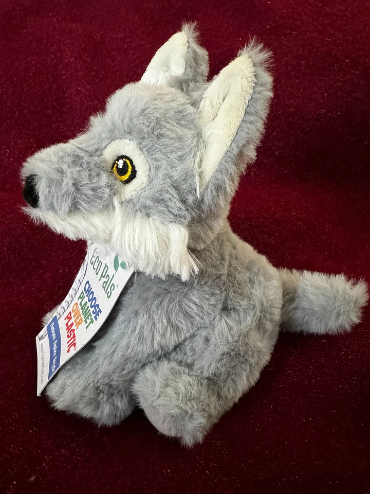 Stuffed Wolf Plushie --Plush "Eco Pals" Wolf--Environmentally Friendlier product image (2)
