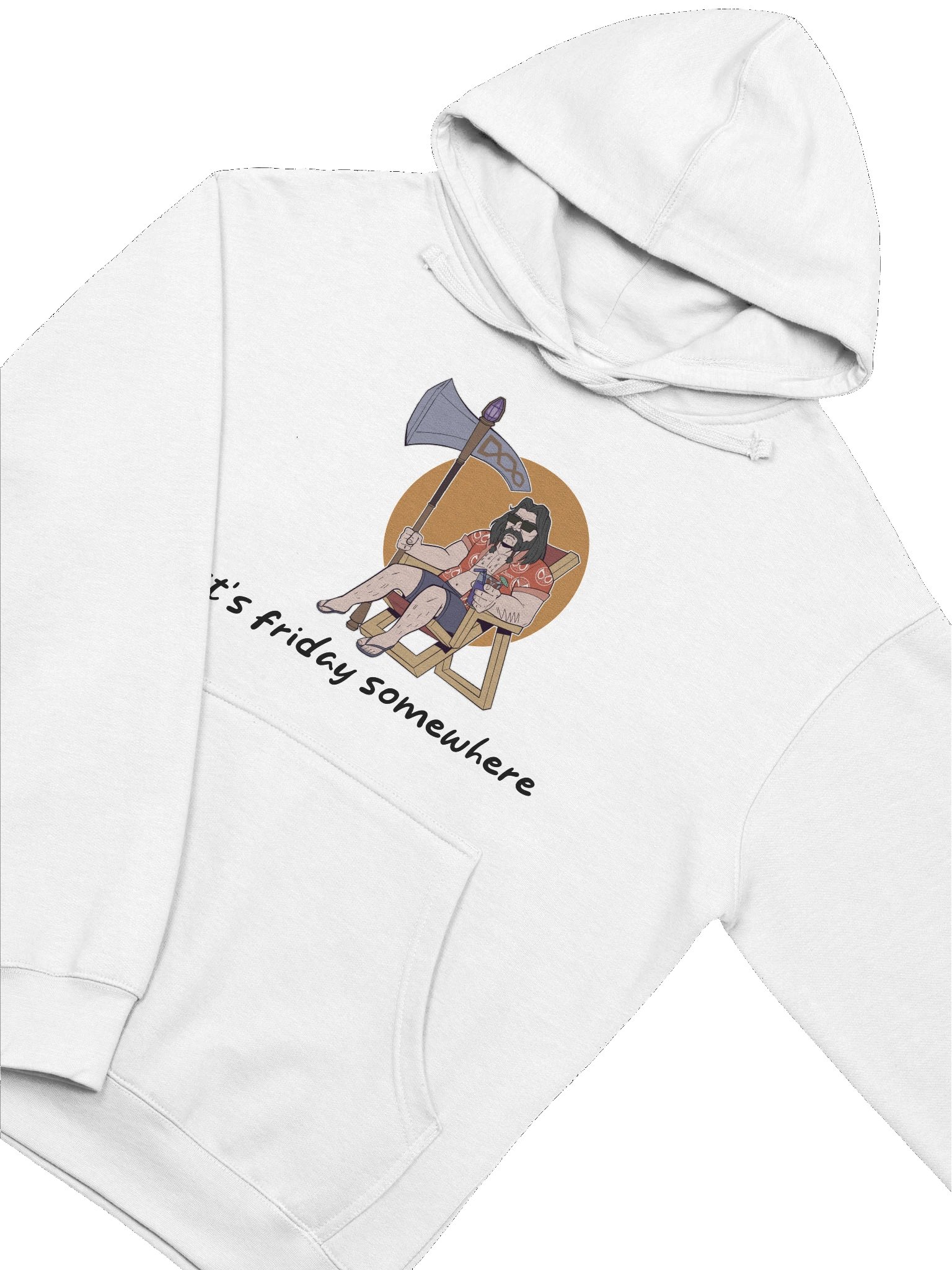 It's Friday Somewhere Hoodie (Black Text) product image (38)