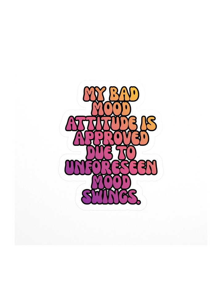 Menopause Chaos Kiss Cut 4"x4" Vinyl Sticker product image (1)