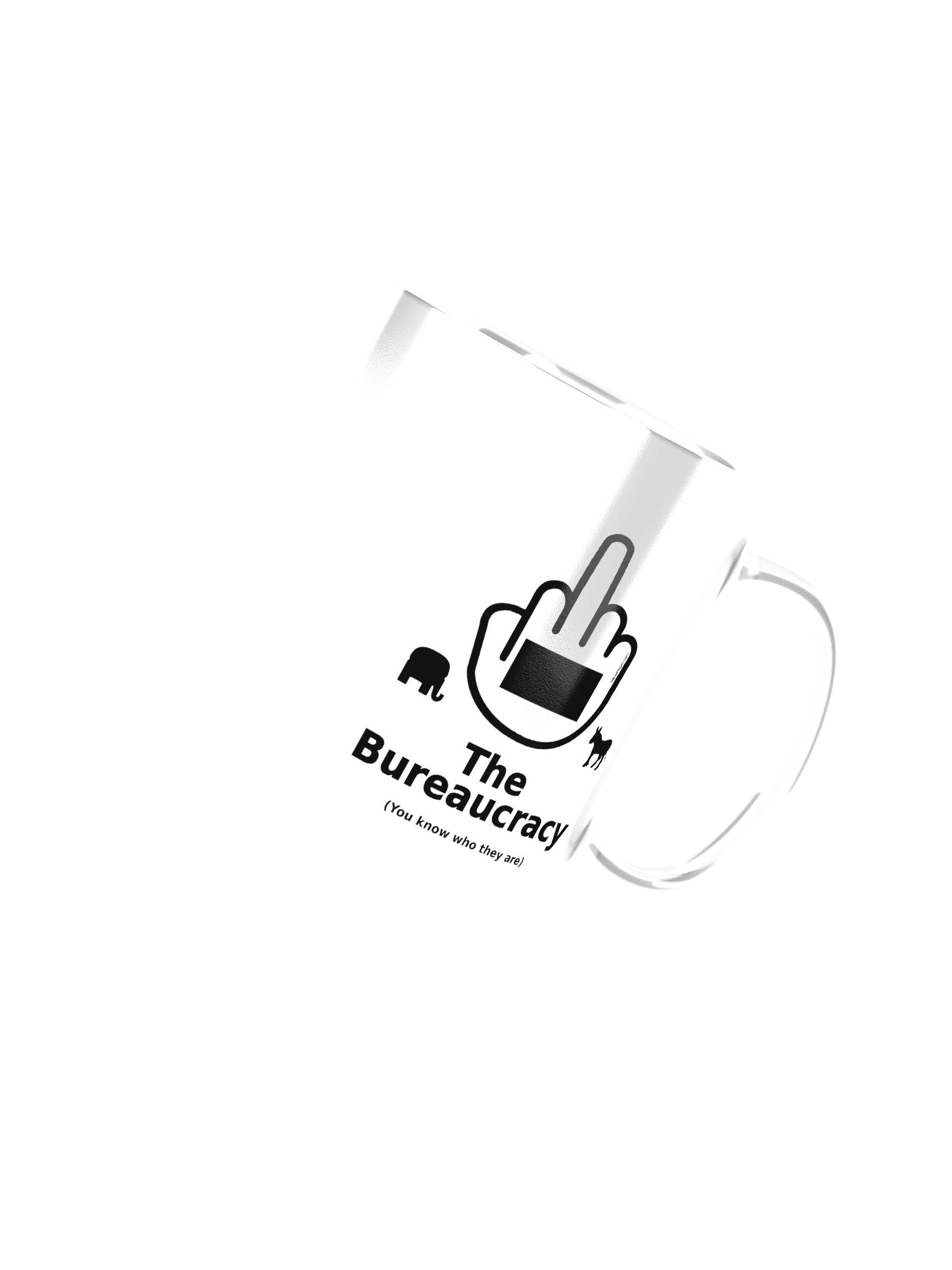 Two-tone Ceramic Mug-MisterFinger-Bureaucracy-B product image (43)