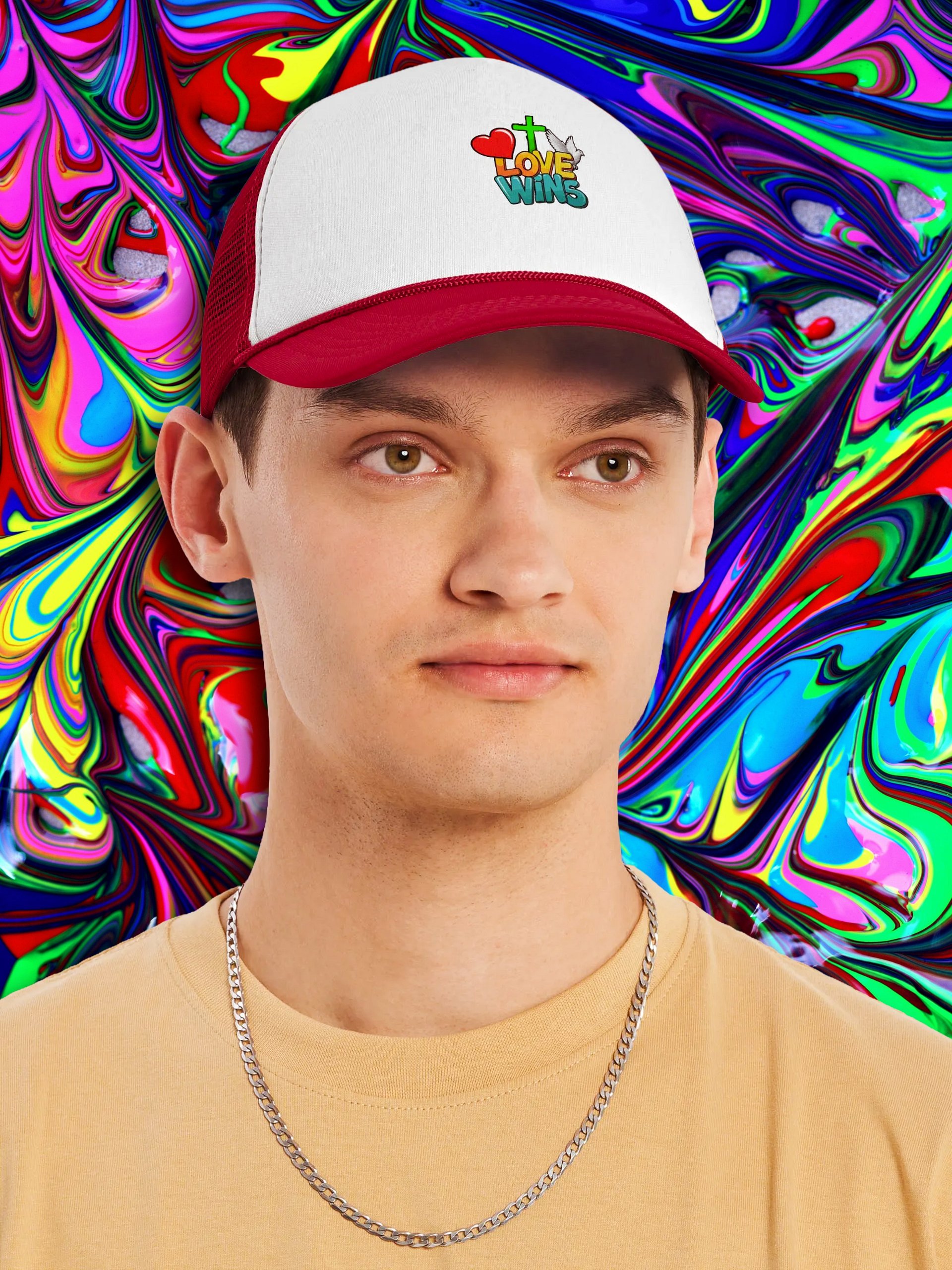 Love Wins Collection - Valucap Foam Trucker Hat product image (1)