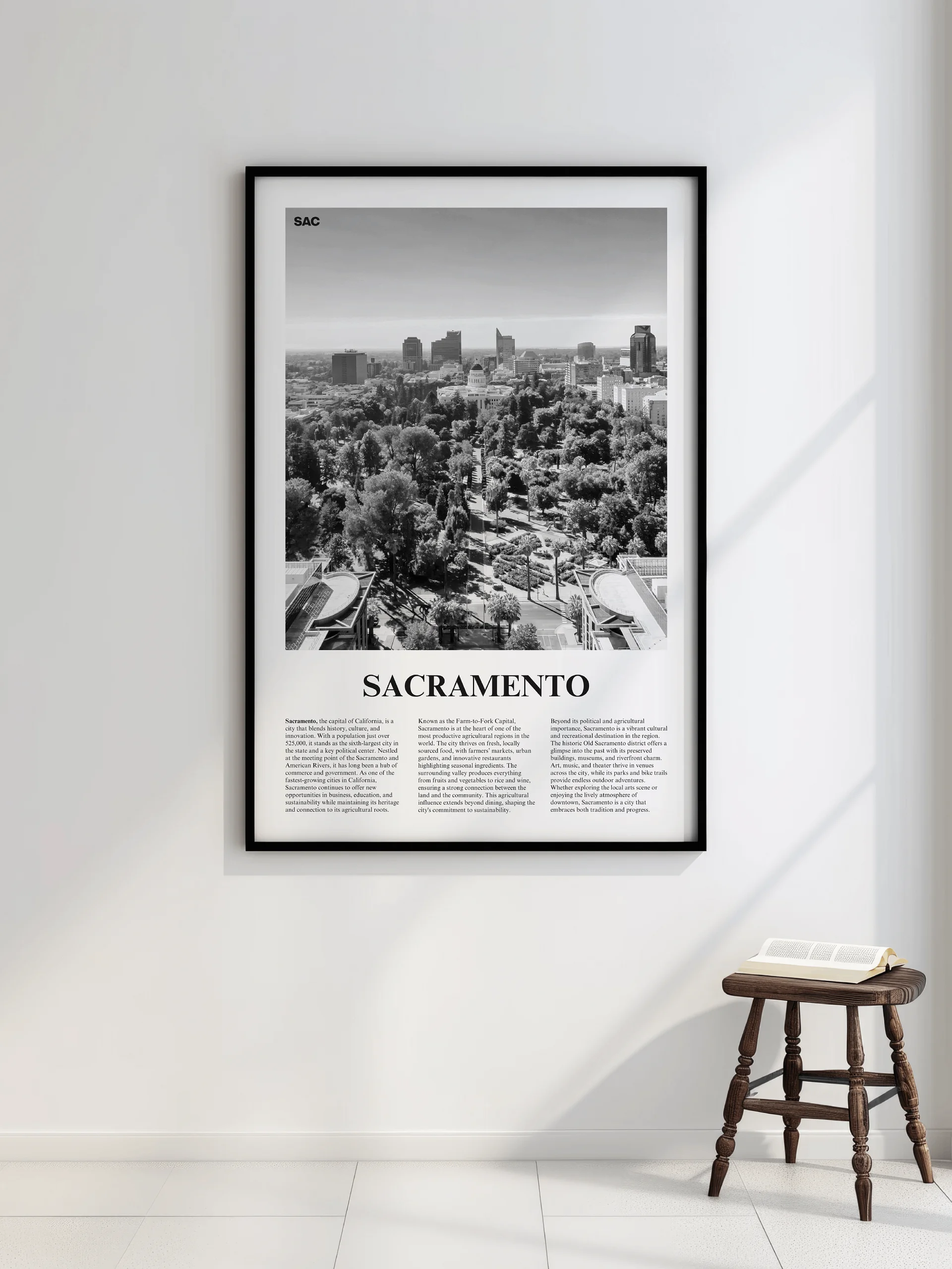 Sacramento 01 Newspaper Poster | Framed product image (7)