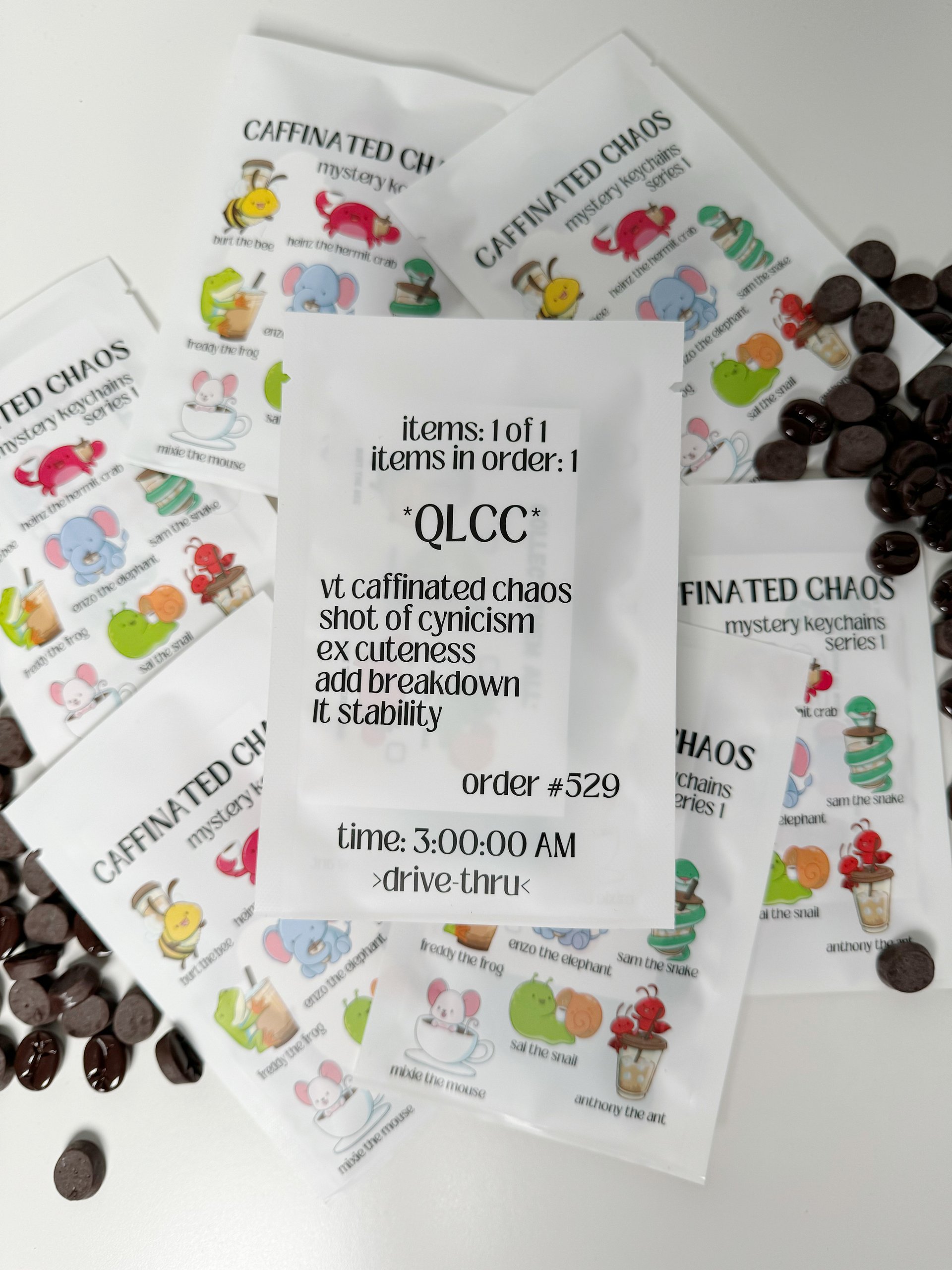 Caffeinated Chaos Mystery Keychain product image (1)
